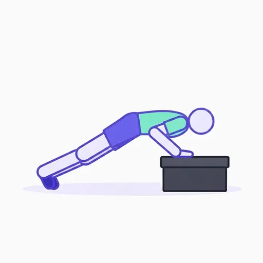 Elevated-Hands Pike Push-ups, phase 2 of 2