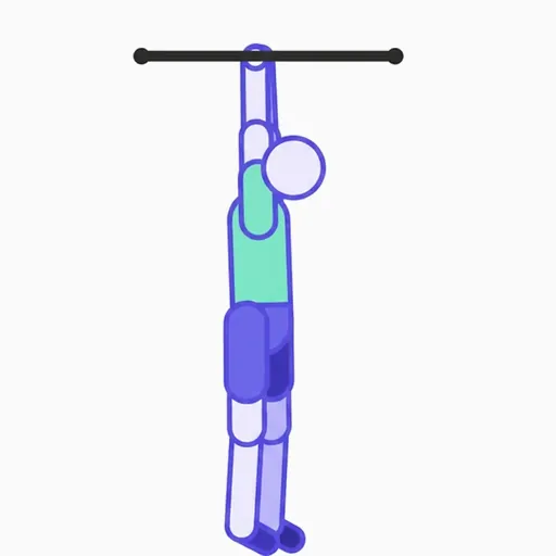 Hanging Knee Raises, phase 1 of 2