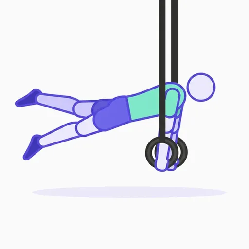 Back lever con piernas abiertas